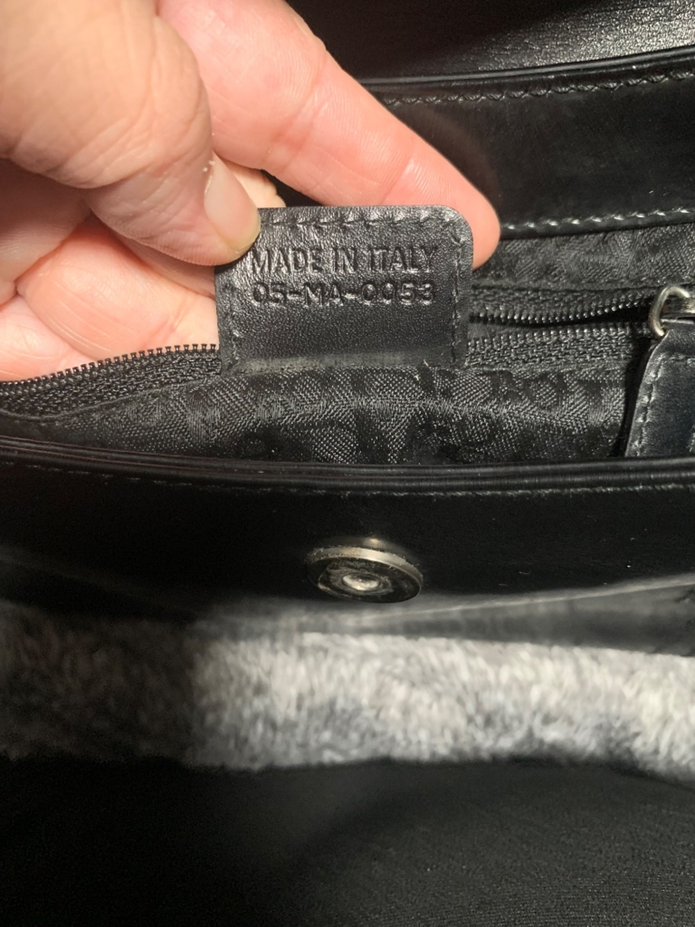 Vintage Christian Dior Black Smooth Leather Baudrier Saddle Bag - Rare Galliano - Picture 13 of 16